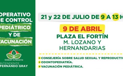 OPERATIVOS DE SALUD PARA NIÑAS Y NIÑOS
