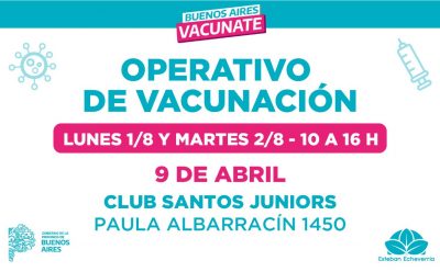 NUEVAS JORNADAS DE VACUNACIÓN CONTRA EL COVID-19