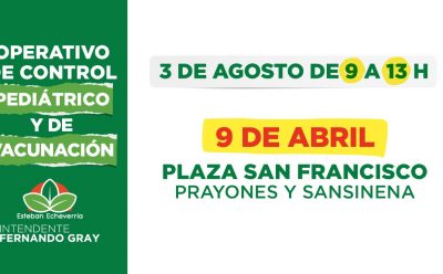 OPERATIVO DE CONTROL PEDIÁTRICO EN 9 DE ABRIL
