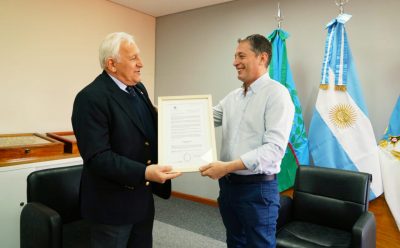 FERNANDO GRAY SE REUNIÓ CON MANUEL BELGRANO, CHOZNO NIETO DEL PRÓCER ARGENTINO