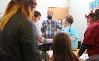 FERNANDO GRAY RECORRIÓ LA UNIDAD SANITARIA N.° 24