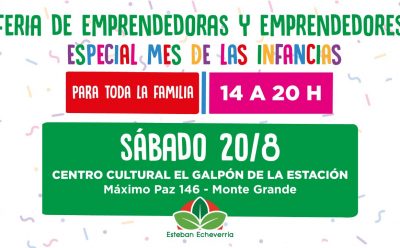 FERIA DE EMPRENDEDORAS Y EMPRENDEDORES EN EL GALPÓN DE LA ESTACIÓN