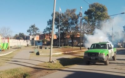 TAREAS DE FUMIGACIÓN EN EL JAGÜEL Y EN 9 DE ABRIL