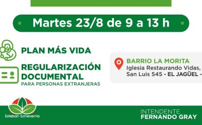 NUEVA JORNADA DE INSCRIPCIÓN AL PLAN MÁS VIDA EN EL JAGÜEL