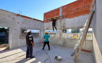 AVANZA LA OBRA DE AMPLIACIÓN DEL JARDÍN DE INFANTES N° 931