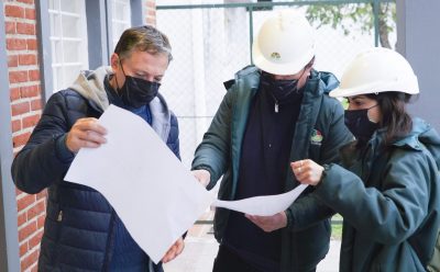 FERNANDO GRAY RECORRIÓ LAS OBRAS DE REMODELACIÓN DE LA UNIDAD SANITARIA N.° 19