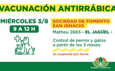 EL MUNICIPIO REALIZARÁ UN OPERATIVO DE CONTROL VETERINARIO EN EL JAGÜEL