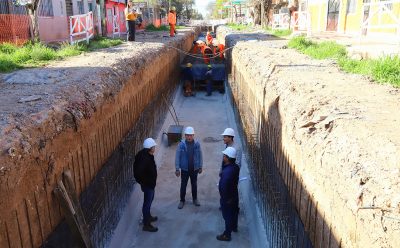 FERNANDO GRAY RECORRIÓ LA OBRA HÍDRICA QUE SE LLEVA ADELANTE EN EL BARRIO SAN FRANCISCO