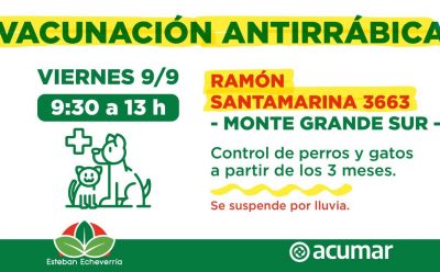 ATENCIÓN VETERINARIA EN MONTE GRANDE SUR