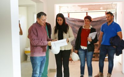 FERNANDO GRAY RECORRIÓ LAS OBRAS EN LA UNIDAD SANITARIA N.° 3 DE EL JAGÜEL