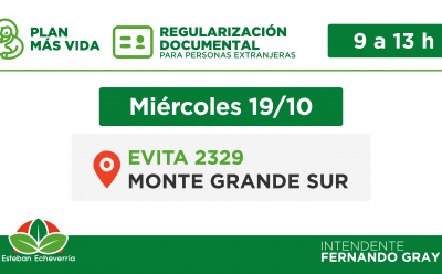 NUEVA JORNADA DE INSCRIPCIÓN AL PLAN MÁS VIDA Y DE REGULARIZACIÓN DOCUMENTAL