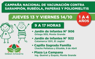 CONTINÚA LA CAMPAÑA NACIONAL DE VACUNACIÓN PARA NIÑAS Y NIÑOS