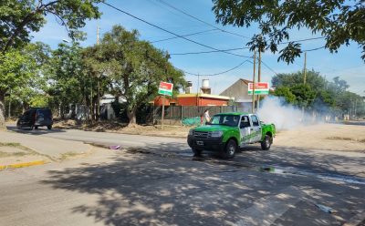 TAREAS DE FUMIGACIÓN EN 9 DE ABRIL Y EL JAGÜEL