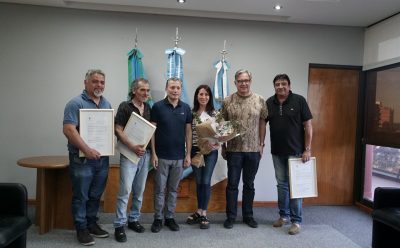 FERNANDO GRAY DECLARÓ PERSONALIDADES DESTACADAS A TRES MÚSICOS DE ESTEBAN ECHEVERRÍA Y DIALOGÓ CON AUTORIDADES DEL CLUB SANTOS JUNIORS DE 9 DE ABRIL