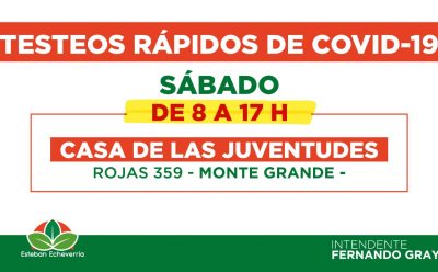TESTEOS RÁPIDOS DE COVID-19 EN ESTEBAN ECHEVERRÍA