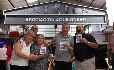 FERNANDO GRAY COMPARTIÓ UN ALMUERZO EN LA ASOCIACIÓN AQUILONESA DE LUIS GUILLÓN