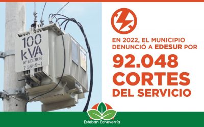 <strong>EN 2022, EL MUNICIPIO DENUNCIÓ A EDESUR POR MÁS DE 92.000 CORTES DEL SERVICIO</strong>