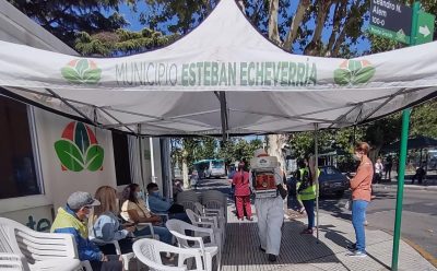 <strong>EL MUNICIPIO REALIZÓ TAREAS DE DESINFECCIÓN EN LOS CENTROS DE TESTEO DE COVID-19</strong>