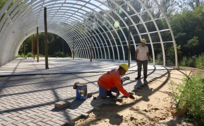 <strong>AVANZA LA OBRA DEL PASEO DE LA LAGUNA DE ROCHA </strong>