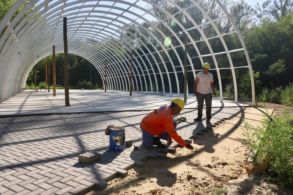 <strong>AVANZA LA OBRA DEL PASEO DE LA LAGUNA DE ROCHA </strong>