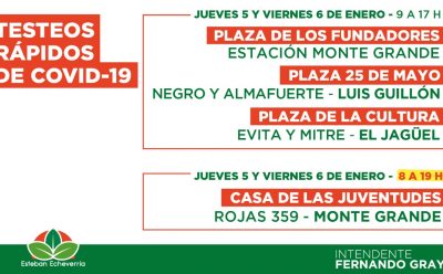 <strong>AVANZAN LOS TESTEOS RÁPIDOS DE DETECCIÓN DE COVID-19</strong>