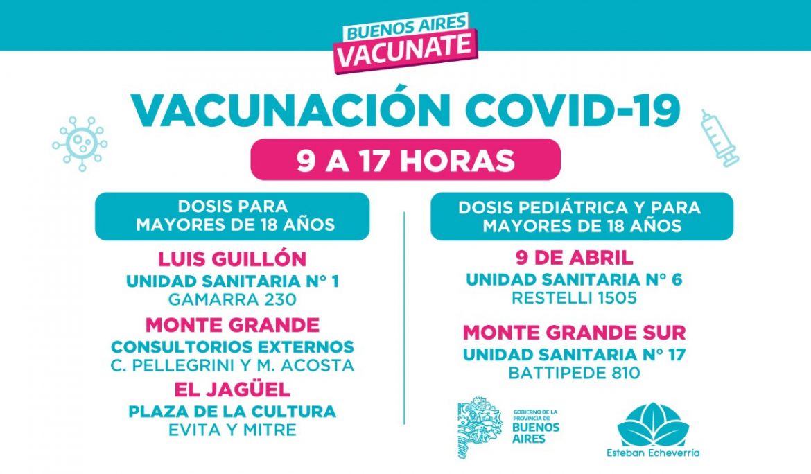 CAMPAÑA DE VACUNACIÓN CONTRA EL COVID-19 EN ESTEBAN ECHEVERRÍA