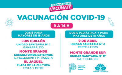 CAMPAÑA DE VACUNACIÓN CONTRA EL COVID-19 EN ESTEBAN ECHEVERRÍA