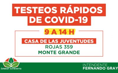 TESTEOS DE COVID-19 EN ESTEBAN ECHEVERRÍA