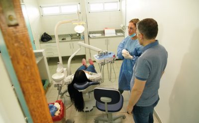 FERNANDO GRAY RECORRIÓ LAS OBRAS EN LA UNIDAD SANITARIA N° 15 DE MONTE GRANDE
