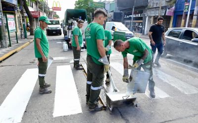 TAREAS DE DEMARCACIÓN VIAL EN EL DISTRITO