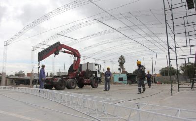 AVANZA LA CONSTRUCCIÓN DE UN TECHO PARABÓLICO EN EL CLUB SOCIAL Y DEPORTIVO ESTRELLA DEL SUR