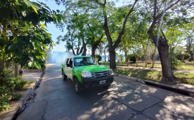 EL MUNICIPIO REALIZA TAREAS DE FUMIGACIÓN EN EL DISTRITO