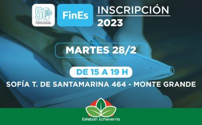 ÚLTIMO DÍA DE INSCRIPCIÓN AL PLAN FINES