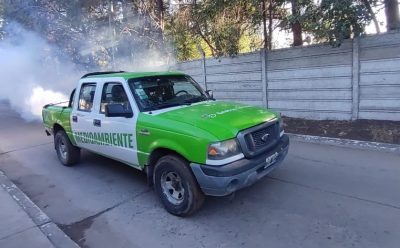 EL MUNICIPIO REALIZÓ TRABAJOS DE FUMIGACIÓN EN MONTE GRANDE SUR Y 9 DE ABRIL