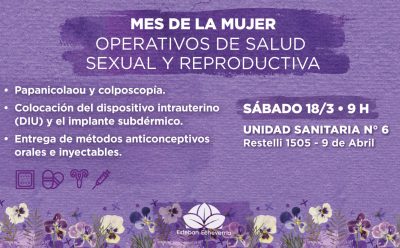 OPERATIVO DE SALUD SEXUAL Y REPRODUCTIVA EN ESTEBAN ECHEVERRÍA