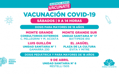 NUEVA JORNADA DE VACUNACIÓN CONTRA EL COVID-19