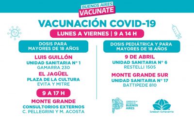 CONTINÚA LA CAMPAÑA DE VACUNACIÓN CONTRA EL COVID-19