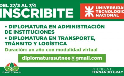 COMENZÓ LA INSCRIPCIÓN A LAS DIPLOMATURAS DE LA UTN