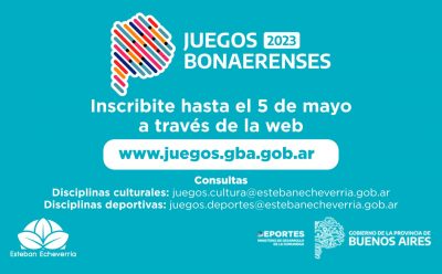 ÚLTIMO DÍA DE INSCRIPCIÓN EN LOS JUEGOS BONAERENSES