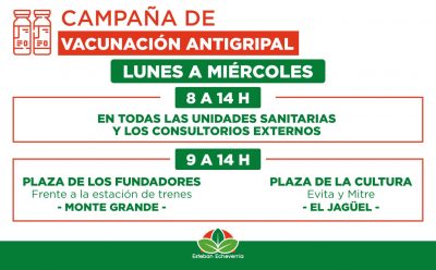 NUEVAS JORNADAS DE VACUNACIÓN ANTIGRIPAL