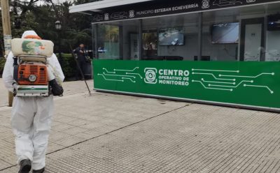 TAREAS DE DESINFECCIÓN EN ESTEBAN ECHEVERRÍA