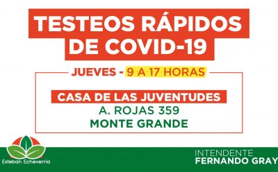 TESTEOS DE COVID-19 EN ESTEBAN ECHEVERRÍA
