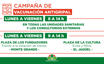 CAMPAÑA DE VACUNACIÓN ANTIGRIPAL EN ESTEBAN ECHEVERRÍA