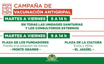 CAMPAÑA DE VACUNACIÓN ANTIGRIPAL EN ESTEBAN ECHEVERRÍA