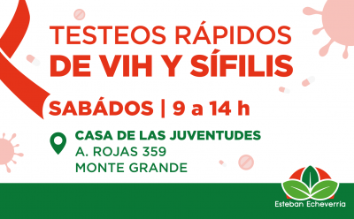 CONTINÚAN LOS TESTEOS RÁPIDOS DE VIH Y SÍFILIS