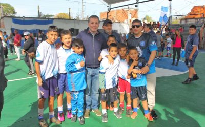 FERNANDO GRAY INAUGURÓ EL TECHO PARABÓLICO DE LA SOCIEDAD DE FOMENTO CULTURAL Y DEPORTIVA BARRIO EL JAGÜEL