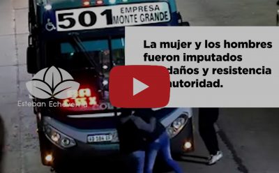 VANDALIZARON UN COLECTIVO DE LA LÍNEA 501