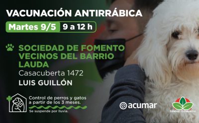 OPERATIVO DE VACUNACIÓN ANTIRRÁBICA EN LUIS GUILLÓN