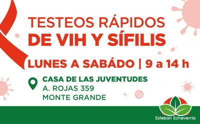 TESTEOS RÁPIDOS DE VIH Y SÍFILIS