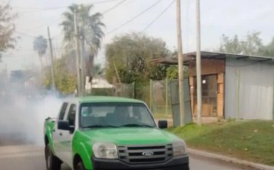 CONTINÚAN LAS TAREAS DE FUMIGACIÓN EN ESTEBAN ECHEVERRÍA